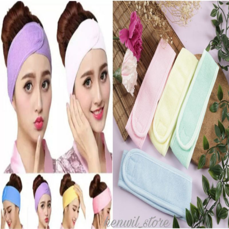 Bandana mandi / bandana make up / bandana masker / bando mandi