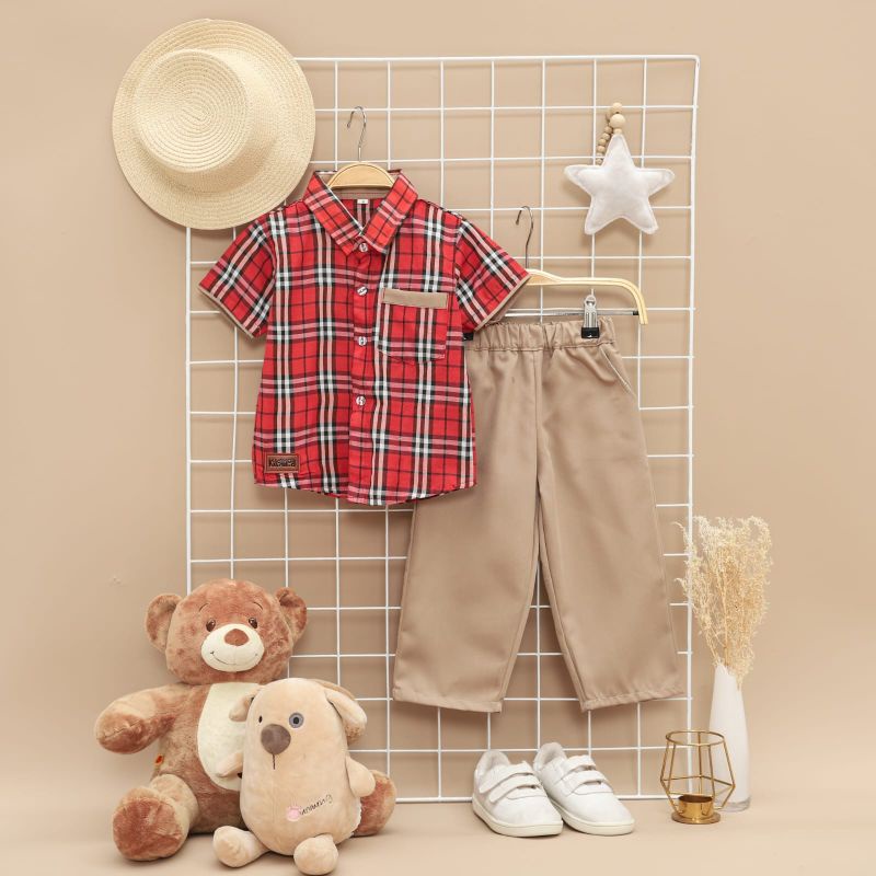 Setelan Anak Laki-laki 2-5 tahun Koko Kemeja Chinos