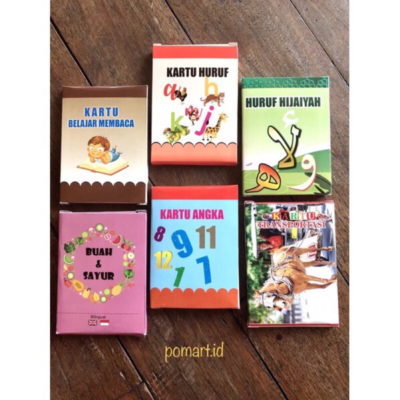 Kartu Edukasi Anak / Flashcard Edukasi Anak / Kartu Huruf / Kartu Angka / Huruf Hijaiyah dll
