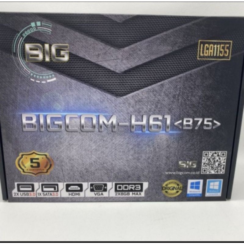 MOTHERBOARD BIGCOM H61 LGA 1155 USB 3.0