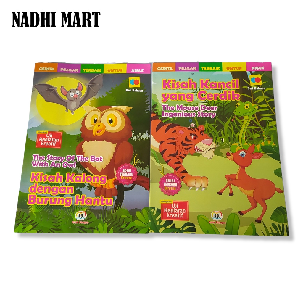 Jual BUKU BELAJAR ANAK / BUKU CERITA ANAK PAUD / KISAH DWI BAHASA BESAR ...