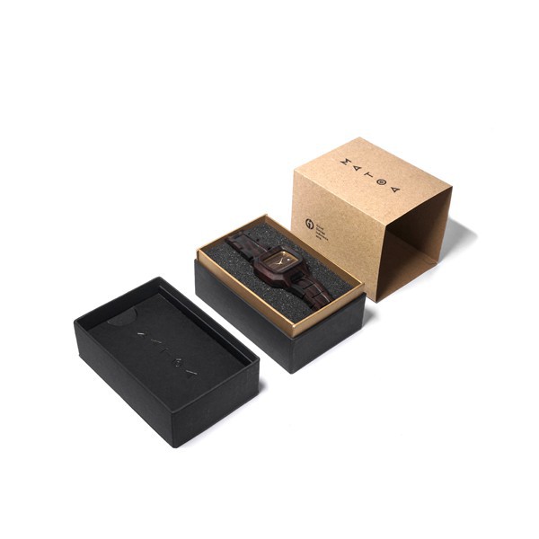 Matoa Singo Jam Tangan Kayu Pria/Wanita/Unisex - Ebony