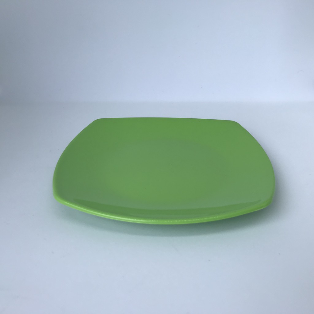 [COD] PIRING COREL FIBER MELAMIN KUALITAS PREMIUM BERBAHAN SAFE FOOD-Hijau (Kecil)