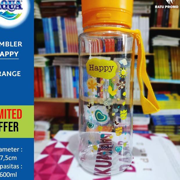 Bagus - TUMBLER DANONE AQUA 600ML ORIGINAL ()