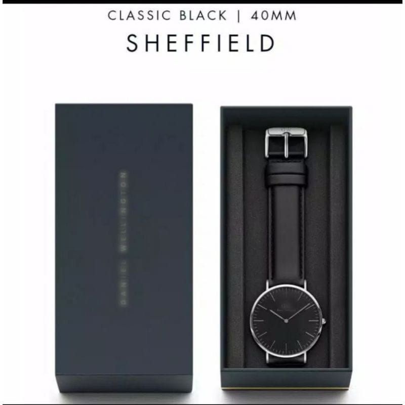 JAM TANGAN PRIA & WANITA DW TIPIS KULIT PREMIUM FREE BOX