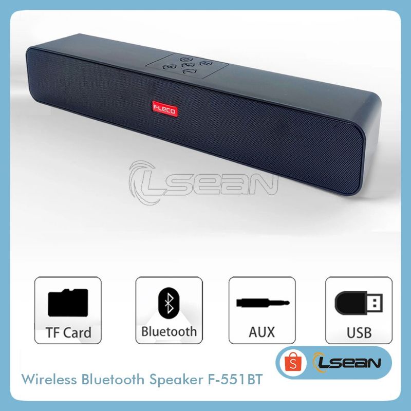 Speaker soundbar bluetooth wireless F-551BT untuk Laptop / PC /Gaming