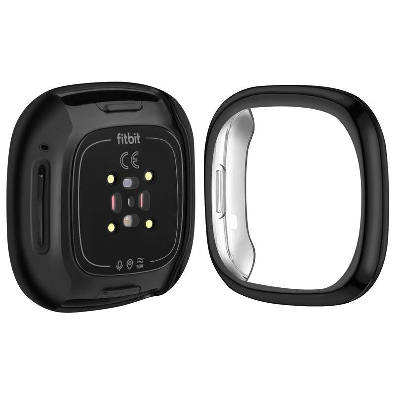 Soft Case Pelindung Layar Smartwatch Fitbit Versa 3 2 Versa3 Versa2 Sense Sense Bahan Tpu Bumper Ringan Tahan Goresan 2 Inspire2