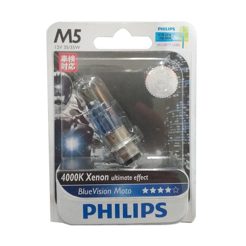 PHILIPS M5 BOHLAM LAMPU MOTOR - BLUE VISION 35 W