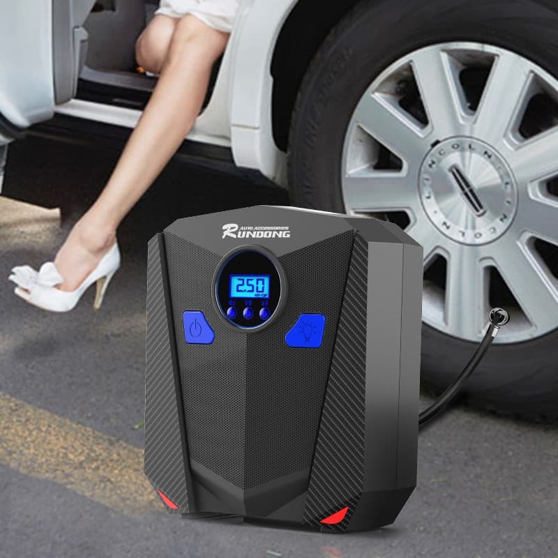 AIKESI Set Inflator Pompa Angin Elektrik Ban Mobil Motor Air Listrik