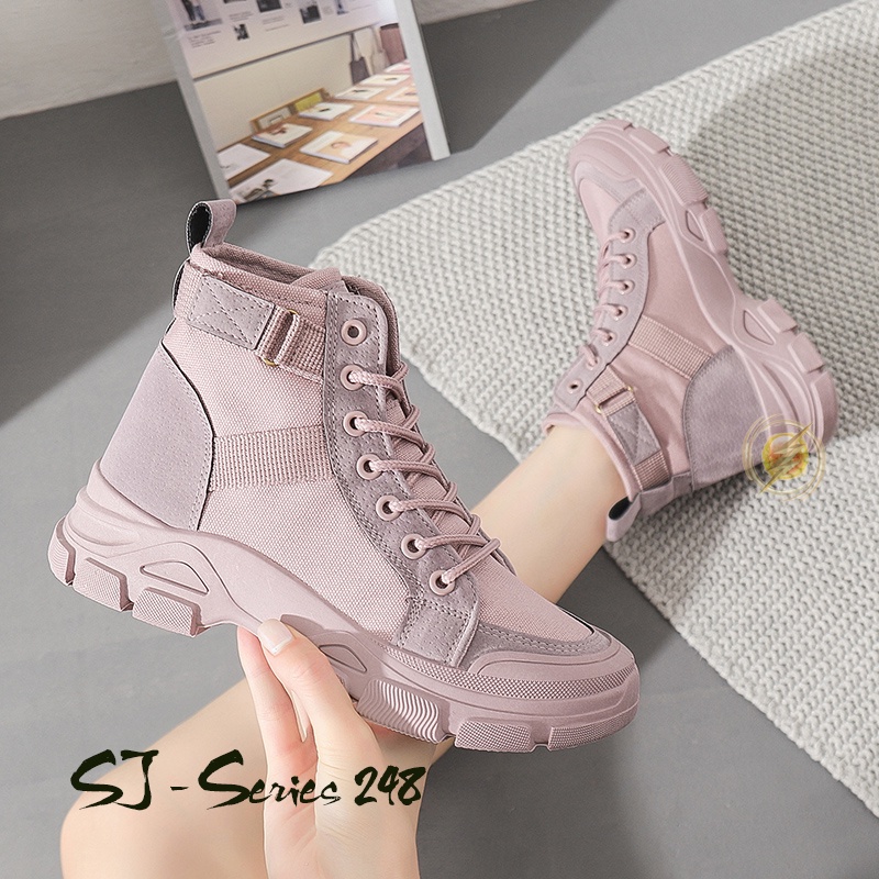 [JWALK] Sepatu Sneakers Boots Fashion Wanita Kualitas Import Premium - 248