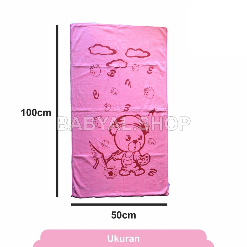 DRAGONFLY HANDUK BAYI MANDI ANAK 100X50 CM / KAIN MICROFIBER LEMBUT HALUS