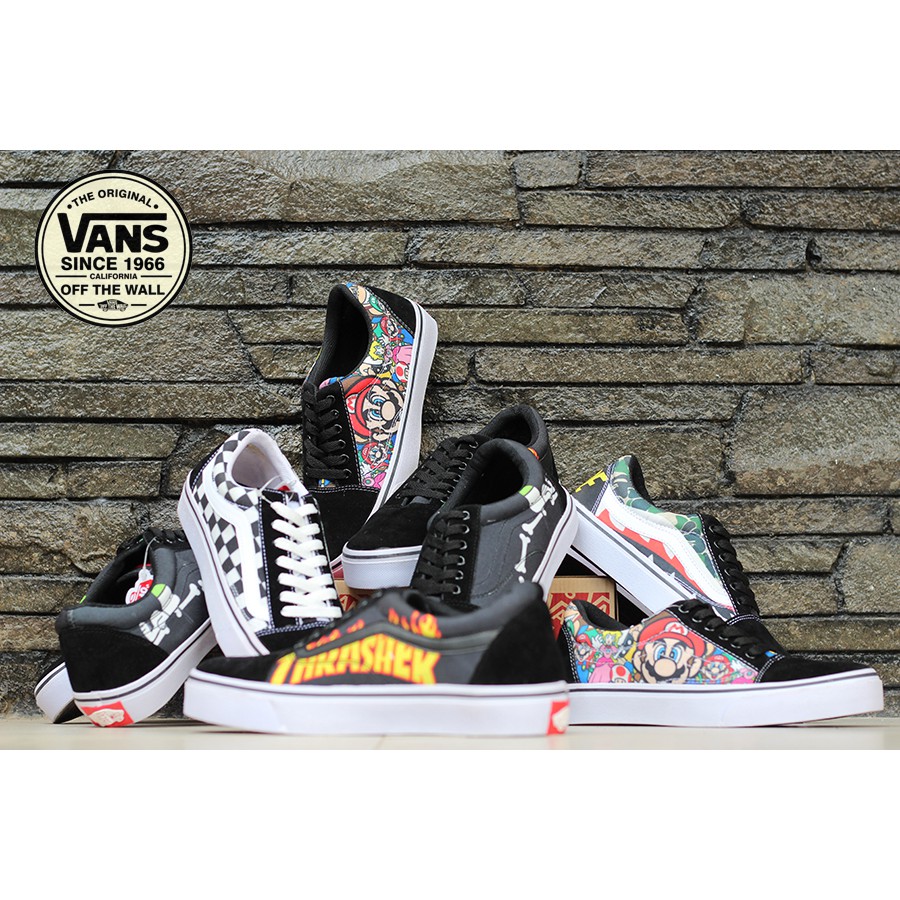 TERMURAHSepatu Vans Sk8 Skate Classic Pria Motif Autentic Santai Sekolah Vans Era Vans SNOOPY