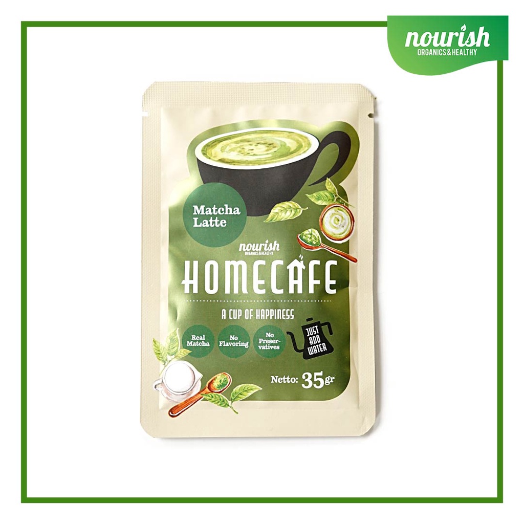 Homecafe Matcha Latte, Minuman Siap Seduh 35gr