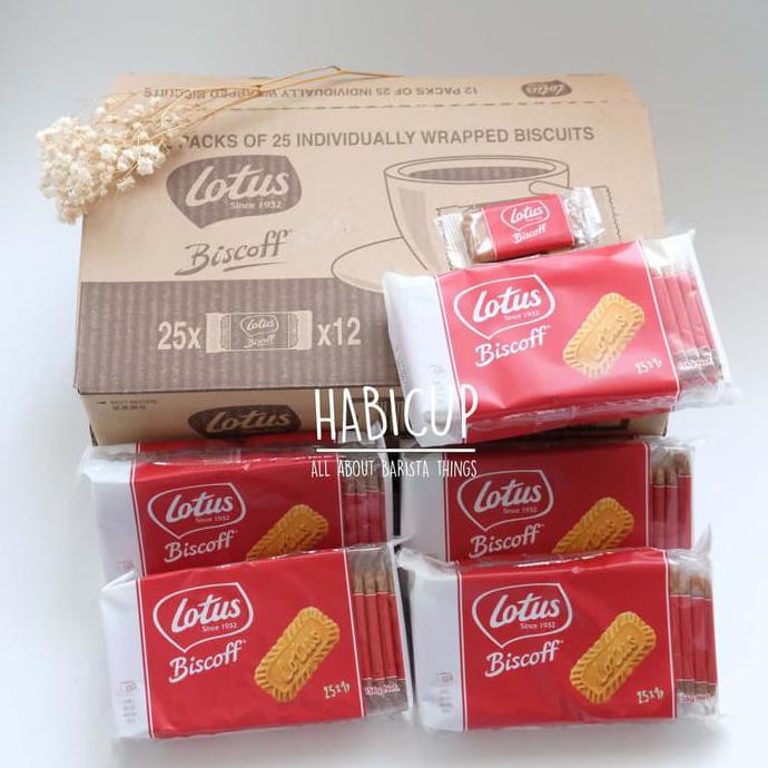 

TERMURAH Lotus Biscoff Individual Pack - Biskuit Lotus Speculoos 25 pc 152 gr BEST SELLER