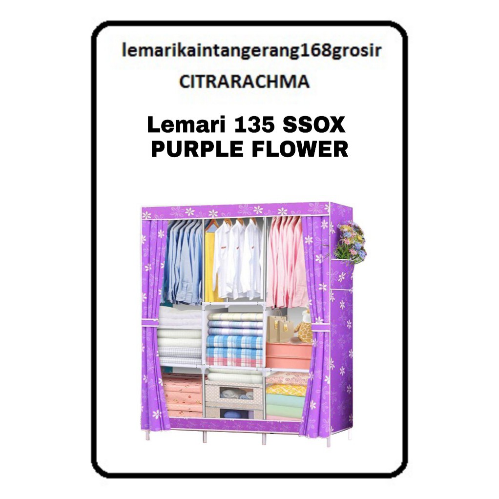  3KG SHENAR 135oxss LEMARI  PAKAIAN  JUMBO BISA  BONGKAR 