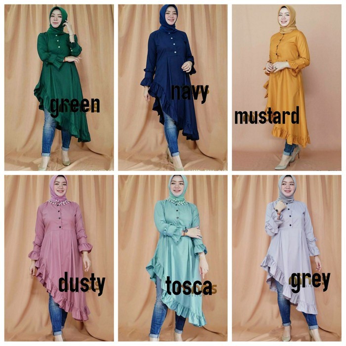 TERBARU ABC03 : BAJU ATASAN MURMER NINOS BALOTELLY TUNIK TUNIC TERBARU TERMURAH