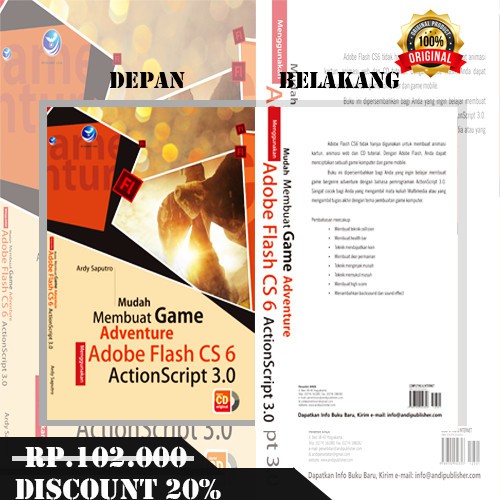 Buku Mudah Membuat Game Adventure Adobe Flash CS 6 ActionScript 3.0