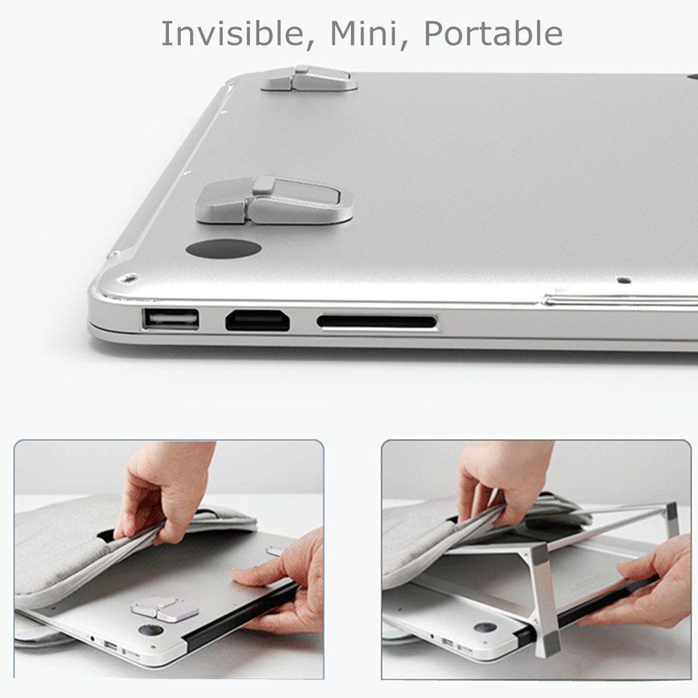 1 Pasang Stand Laptop / Tablet Bahan Aluminum Alloy Anti slip