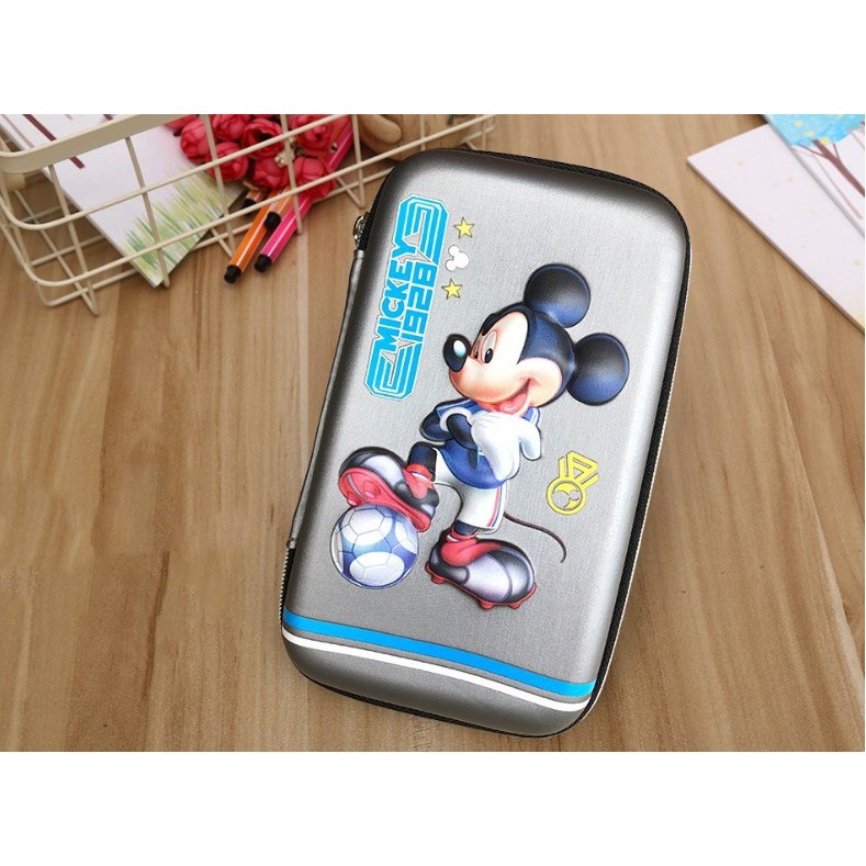 Ready STOCK Baru Disney 3D Tahan Air Kapasitas Besar EVA pen case