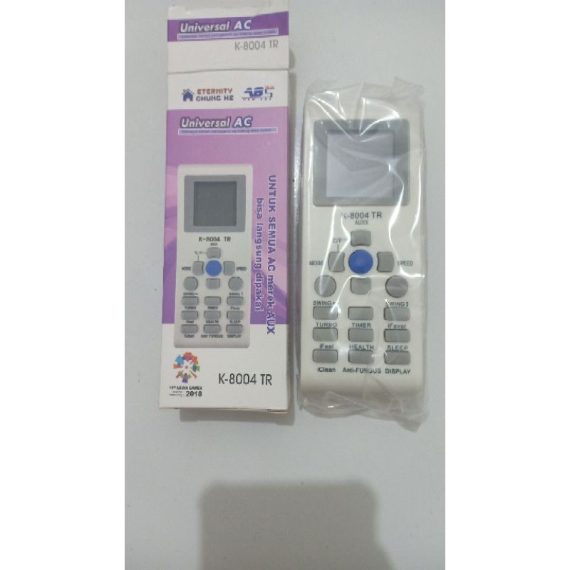 remote ac universal /remote ac tanpa setting untuk ac semua merek AUX  chung he k8004tr