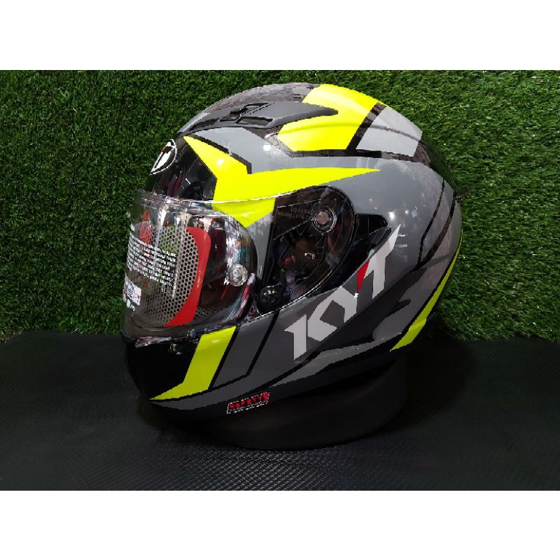 KYT FALCON FR RAID BLACK FUXIA YELLOW FLUO
