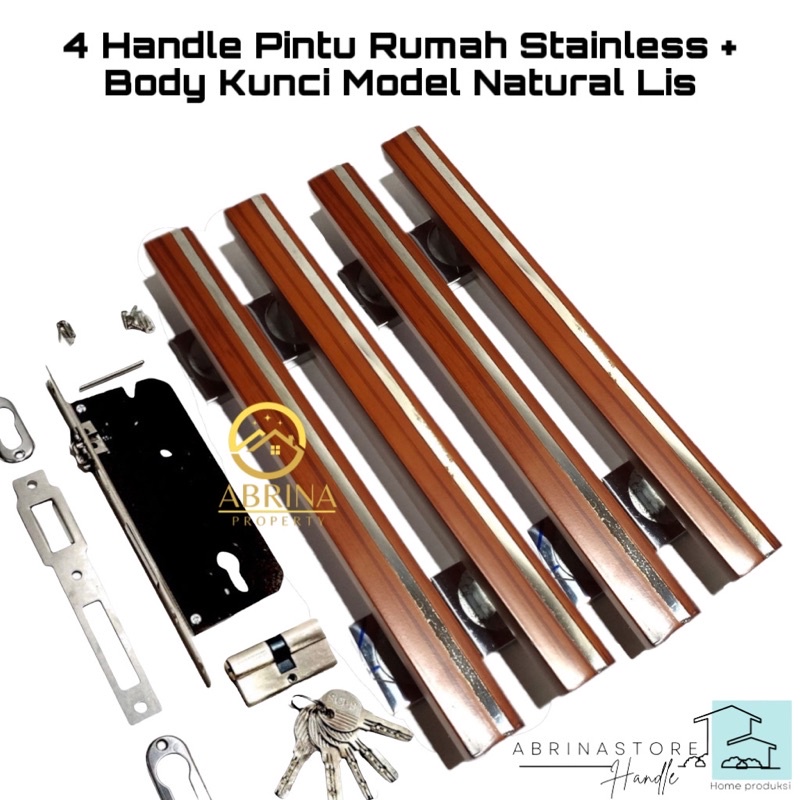 1 set handle pintu rumah stainless panjang 33cm 45cm gagang tarikan pintu rumah minimalis handel hendel pintu rumah