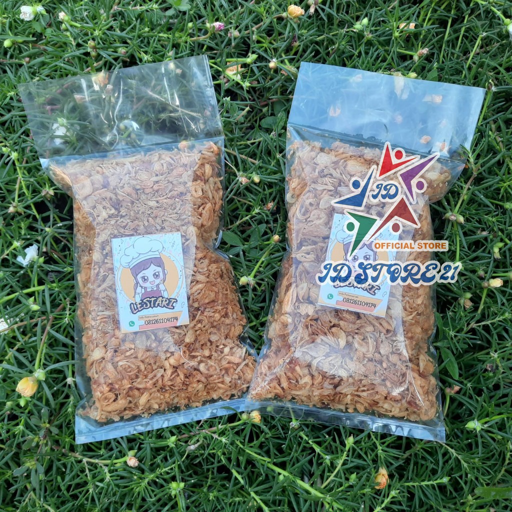 BAWANG GORENG LESTARI 250 GRAM TANPA CAMPUR TEPUNG HALAL