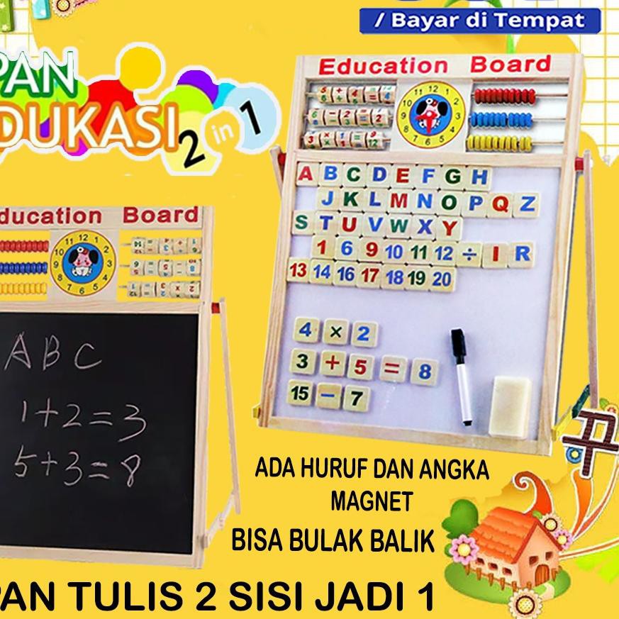 

[KODE 429] Drawing Board/ Papan Tulis anak/ Papan Tulis Magnet/ Papan Tulis Kayu/ Alphabet Magnet