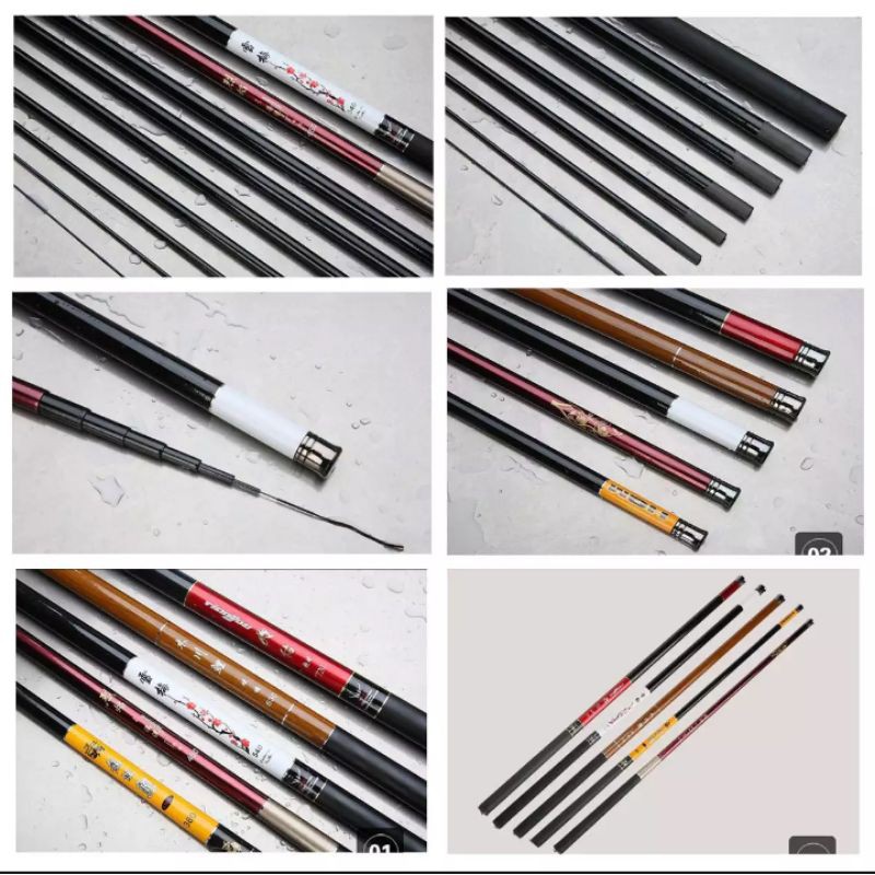 joran tegek Taiwan serat Carbon