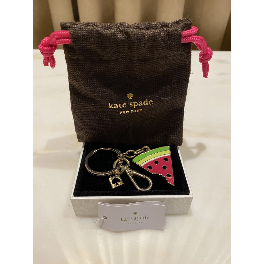 Authentic Kate Spade Watermelon Key Chain Gantungan Kunci Tas Lucu