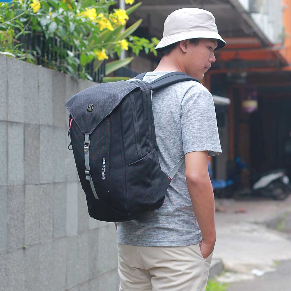 Tas Pria Ransel Backpack Punggung Cowok Keren Sekolah Kerja Original Distro Bandung BX179