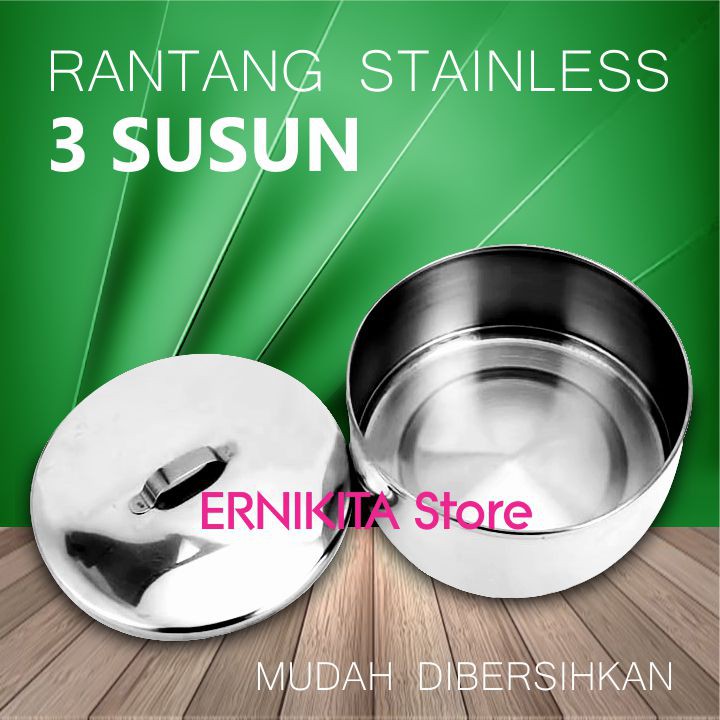 RANTANG STAINLESS 3 SUSUN - Rantang Makanan Catering