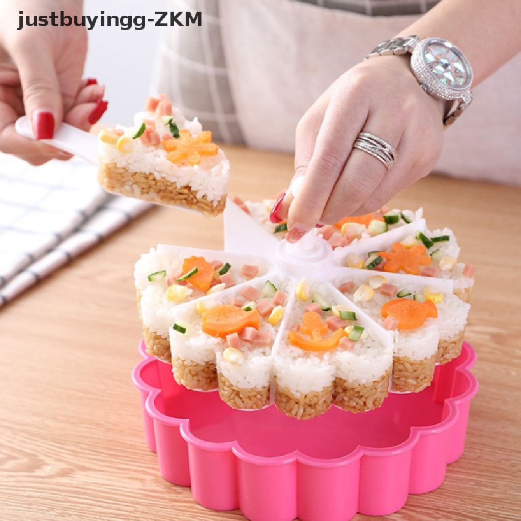 1pc Cetakan Kue / Jelly / Pudding / Sushi Bentuk Hati 8 Grid Bahan PP