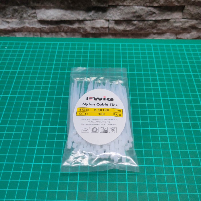 

ORGANIZER-DOCUMENT- KABEL TIES HIGH QUALITY 10CM X 2.5MM PUTIH @100PCS -DOCUMENT-ORGANIZER.