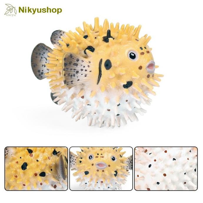 Mainan Edukasi Pajangan Hewan Laut Animal Ikan Buntal Pufferfish