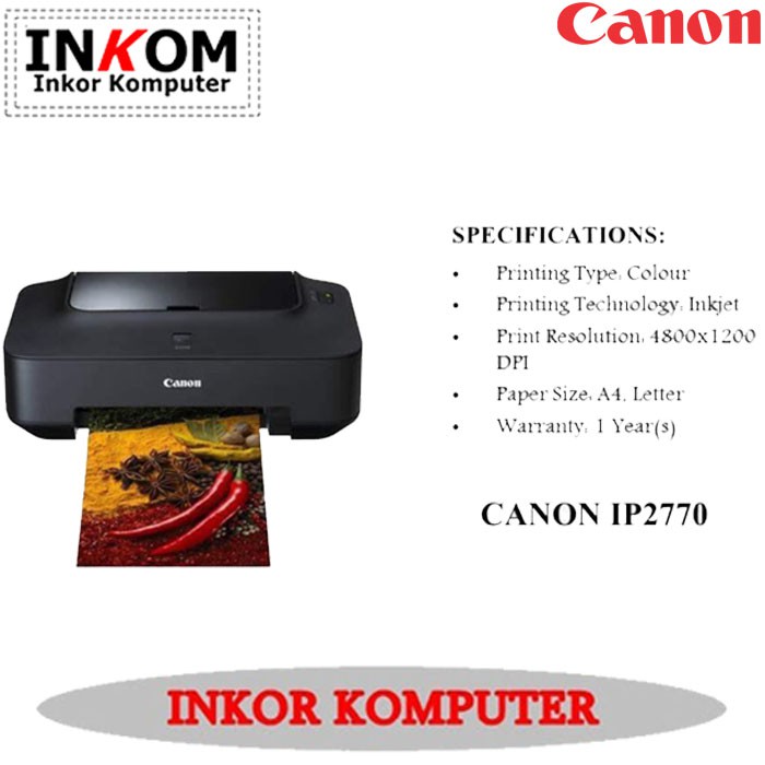 Printer Inkjet Canon Pixma IP2770