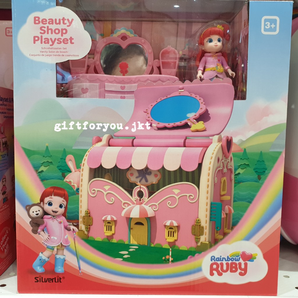 Rainbow Ruby Beauty Shop Playset Mainan Anak Boneka Figure