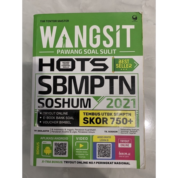 BUKU BEKAS WANGSIT SBMPTN SOSHUM 2021