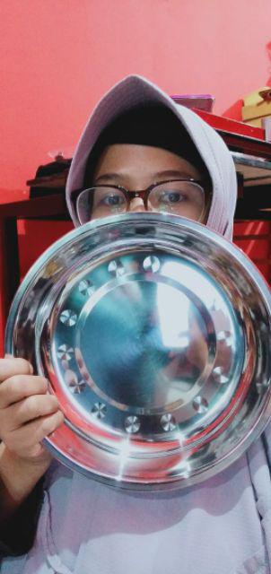 Piring Bulat Stainless./piring Makan/piring