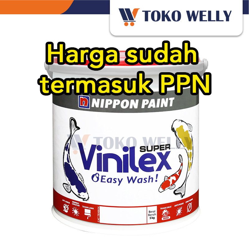 Jual Nippon Paint Super Vinilex Exterior Tinting Cat Tembok Eksterior Warna Custom Galon