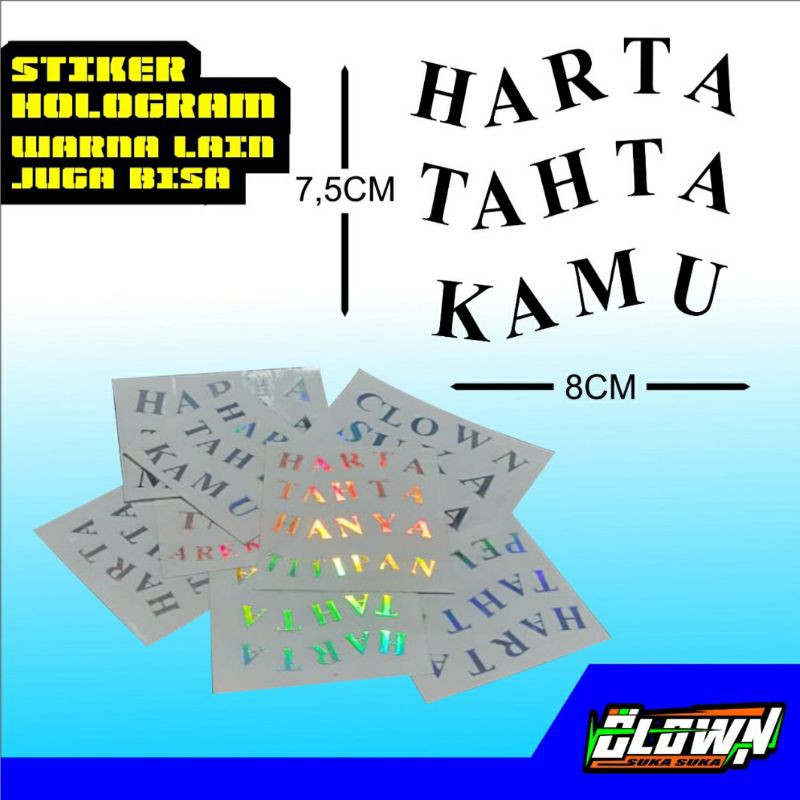 

Special Stiker Hologram Harta Tahta