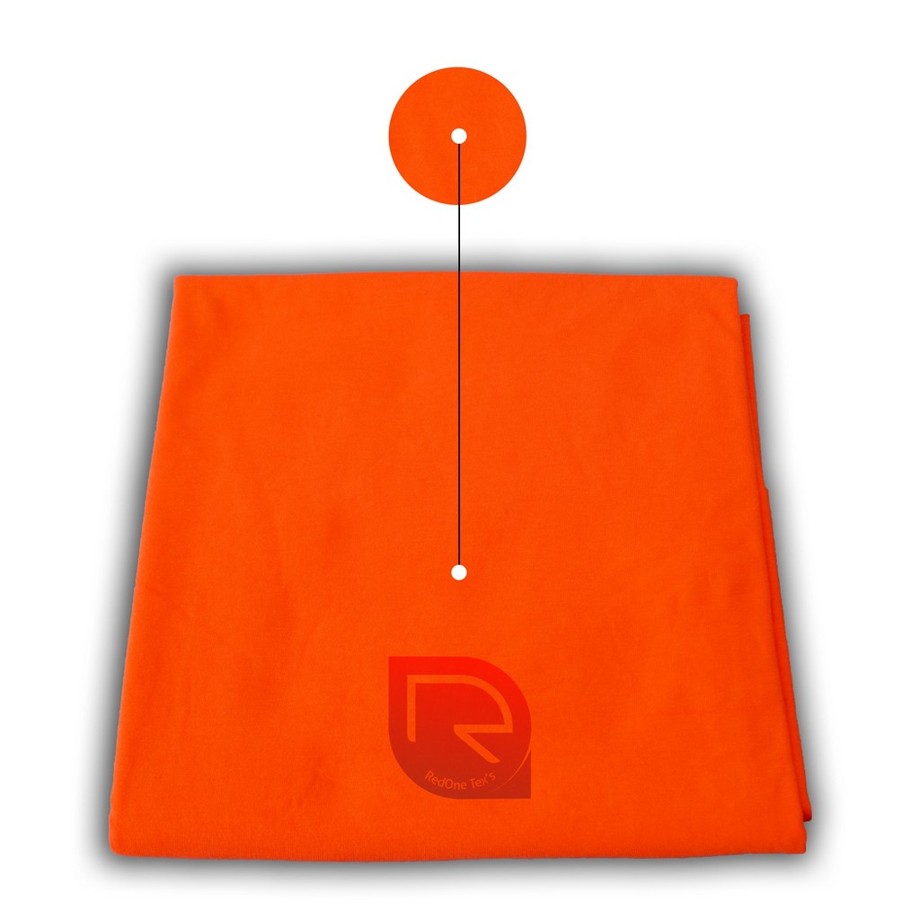 KAIN KAOS KILOAN COTTON SEMI COMBED 24S ORANGE (BAHAN KAOS)