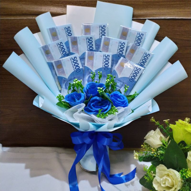 Jual Buket uang asli atau kosongan / Money bucket / Money Bouquet ...