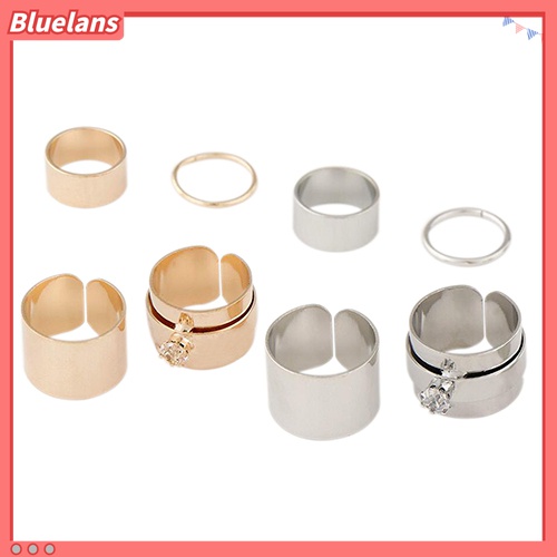 4pcs / Set Cincin Knuckle Midi Gaya Punk Untuk Pria Dan Wanita