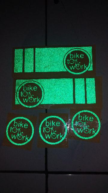 Cutting stiker  sepeda  lipat b2w bike  to work  Shopee 