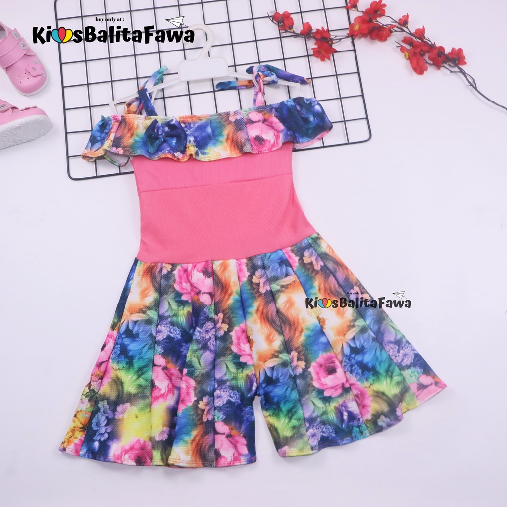 Jumpsuit Sweety uk 3-4 Tahun / Baju Atasan Kensi Pakaian Anak Perempuan Balita Cewek Import