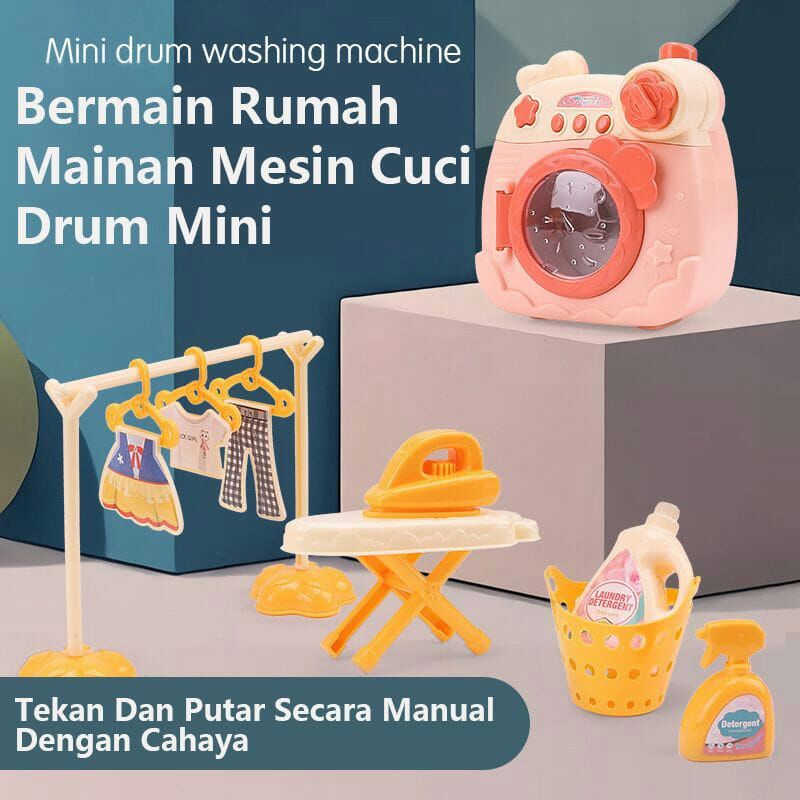 Mainan Anak Mesin Cuci Mini Tanpa Baterai