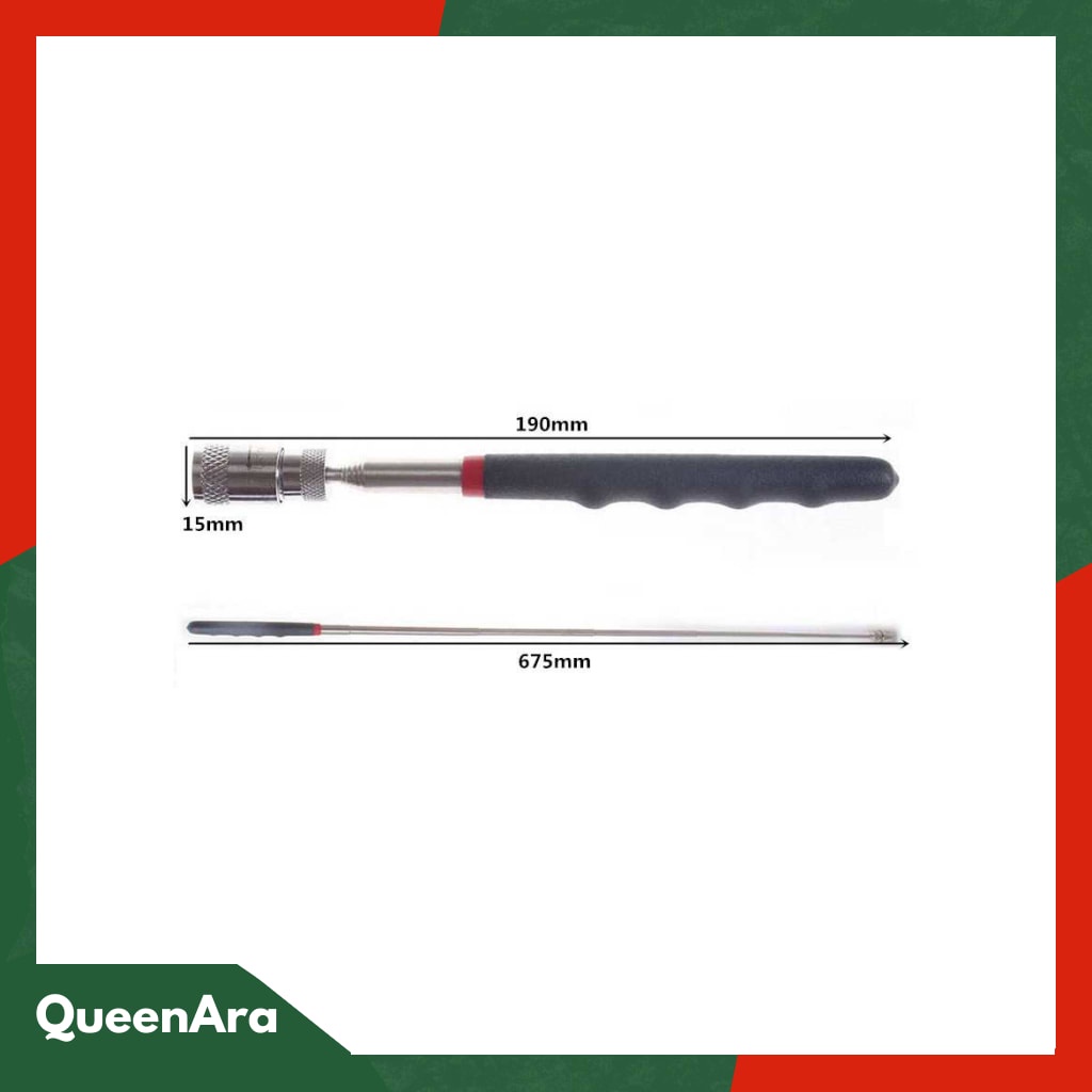 Tongkat Telescopic Magnet Pick Up Tool dengan Lampu LED - GJ034
