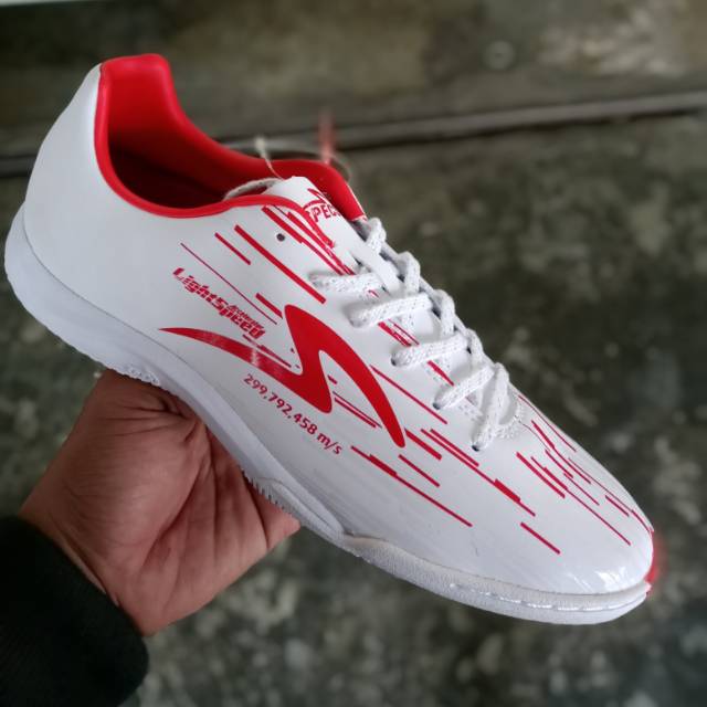  Sepatu  Futsal  Specs  Accelerator Lightspeed Reborn IN White 