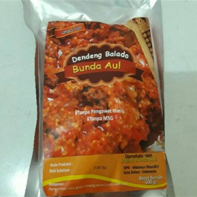 

Dendeng Balado Merah Bunda Aul 500 gr